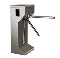 Try iAccess Tripod Turnstiles with integrated access control systems.